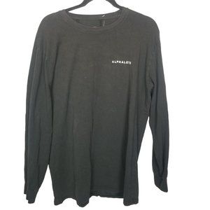 Alphalette Athletics Mens XL Black Long Sleeves Pe